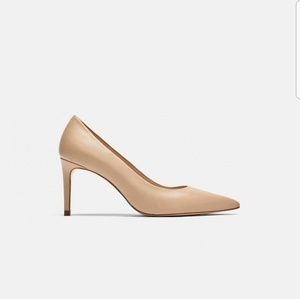 Zara Leather High Heel Pump